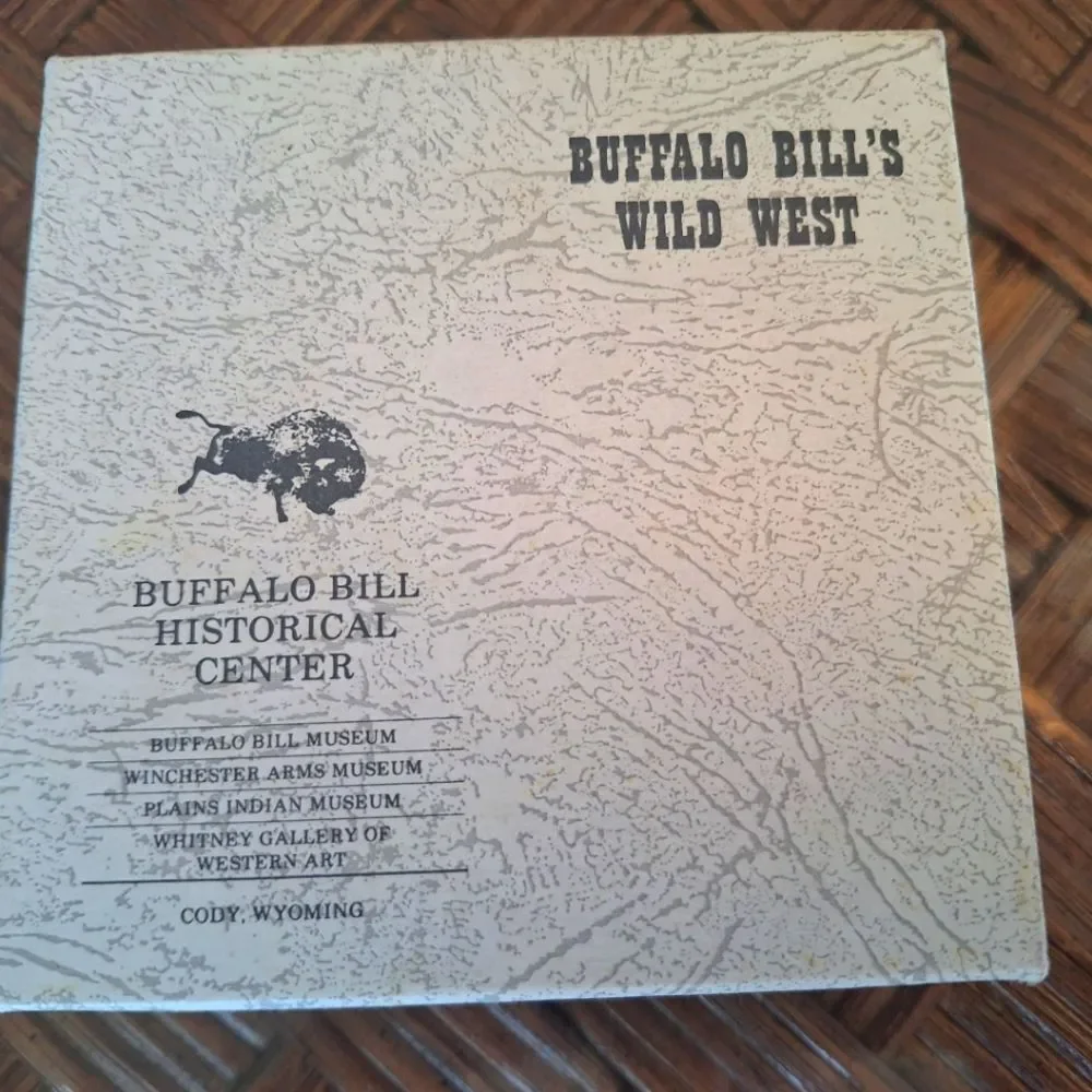 Vintage Pimpernel Coasters Buffalo Bill Wild West Made in England Six Boxed (6)